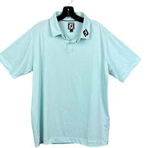 FootJoy Men's Polo Shirt Moisture Wicking Size L Performance Golf Athletic Wear